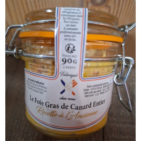 Fois gras de canard entier 90g